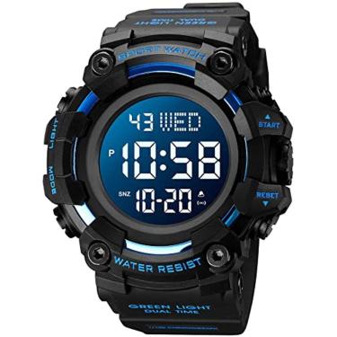 Imagem de Gosasa Homens Esportes Militares Relógios Digitais Avião Em forma de LED Luz Impermeável Relógios Impermeáveis