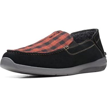 Imagem de Clarks Tênis masculino Gorwin Step, Camurça preta, 41