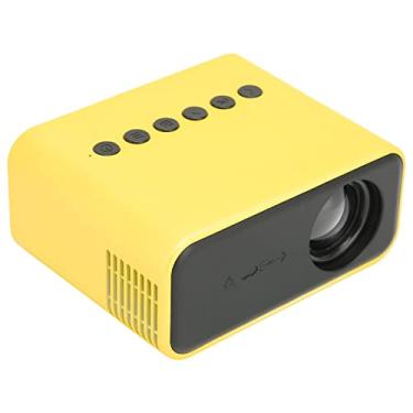 Imagem de Projetor LED, Pequeno Projetor de Vídeo para Laptop Smartphone (plugue americano)