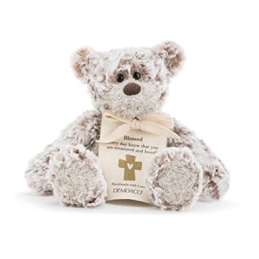 Imagem de DEMDACO Blessing Mini Giving Bear Brown 8.5 inch Plush Polyester Fabric Stuffed Animal