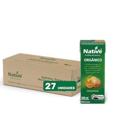 Imagem de Pack Néctar de Tangerina Orgânico Native - Caixa com 27 unidades de 200ml