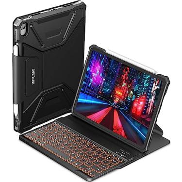 Imagem de Capa Teclado INFiLAND iPad Air 4 10.9 pol 2020 A2072 A2316 A2324 A2325 Função Wake Sleep Suporte Caneta