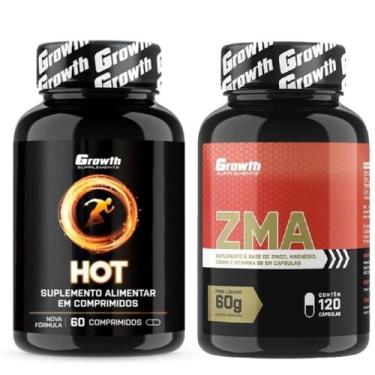 Imagem de Hot Termogênico 60 Caps + Zma 120 Caps Growth Supplements