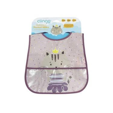 Imagem de Babador Impermeável Bolso Coletor Lavável