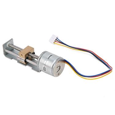 Imagem de Mini atuador de estágio linear, pequeno motor de passo com parafuso de trilho guia deslizante, motor de passo com redutor de engrenagens planetário para equipamentos de medição, impressoras