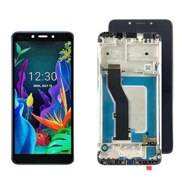 Imagem de SHOWGOOD Tela LCD 100% testada para LG K20 2019 LCD K8 Plus digitalizador de tela sensível ao toque LM-X120 LMX120EMW com moldura (preto com moldura)