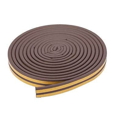 Imagem de Tira de Vedação de Isolamento Acústico de Borracha de 5 Metros, Redução de Ruído e Proteção para Portas e Janelas, Material de Espuma (1#)