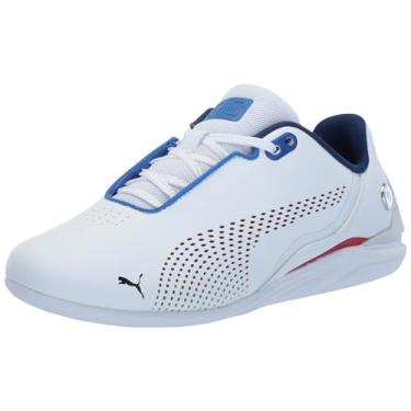 Imagem de PUMA Tênis infantil unissex BMW M Motorsport Drift Cat Decima, Preto-Pro Blue, tamanho 39, Puma Branco-pop Red-Pro Blue, 18