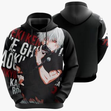 Imagem de Blusa Moletom Sublimação Blusão Full Print com Capuz Anime Mangá Novidade-Unissex