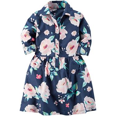 Imagem de Carter's Vestido de tecido para meninas 271g211, Floral azul, 4