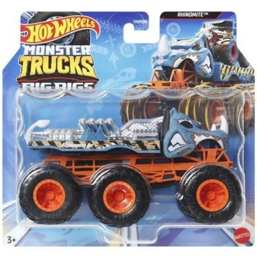 Imagem de Hot Wheels Monster TRUCKS Caminhoes Reboque Rhinomite Mattel HWN86