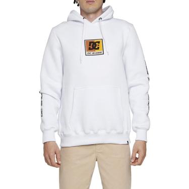 Imagem de Moletom DC Shoes Canguru Racer 305G WT24 Masculino Branco