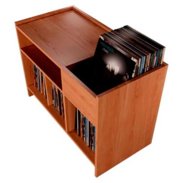 Imagem de Novo Estante Rack Para Discos De Vinil e Aparelhos Getup (Freijó Puro)