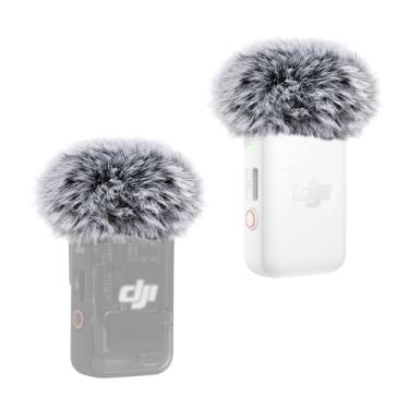 Imagem de YOUSHARES Para-brisas de microfone para DJI MIC 2, filtro pop de capa de microfone peludo reduz o ruído de fundo, 2 pacotes (não para DJI MIC 1)