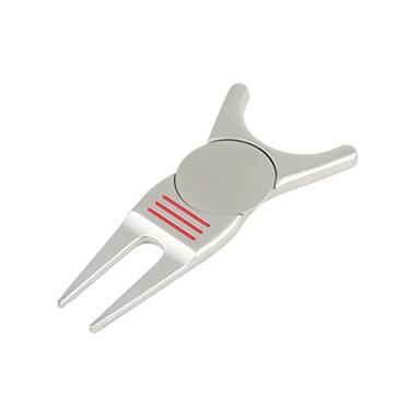 Imagem de Tachiuwa Ferramenta de de Torrão de Golfe Leve Limpador de Ranhura Suporte de Golfe Acessórios de Ferramenta Verde Putting Green pa, Prata