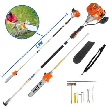 Imagem de Motopodador De Galhos Profissional Vp3300l 2t 33cc 1,3hp Com Extensor Excelente Precisão de Corte em Galhos Altos