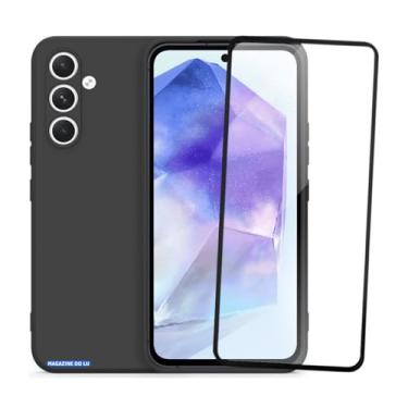 Imagem de Kit Capa Capinha case Para Samsung Galaxy A55 Case Anti Impacto Aveludada + Película De Vidro
