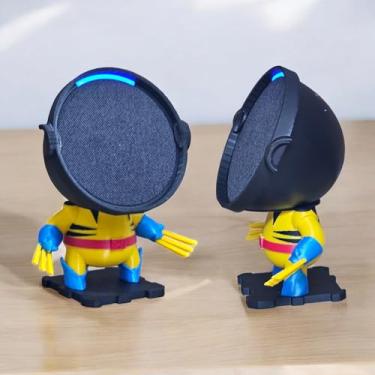 Imagem de Suporte Alexa Echo Dot POP Wolverine - Presente, decoração criativa, escultura, miniatura