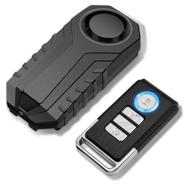 Imagem de KCMYTONER Alarme de bicicleta, alarme de bicicleta, antifurto, alarmes de motocicleta para trailer, mobilidade, scooter, ebike, sensor de movimento de vibração, ciclismo, segurança, 113db, alto IP65,