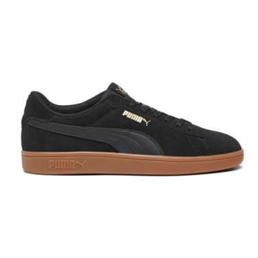Imagem de PUMA Tênis masculino Smash 3.0 com cadarço casual - cinza, Preto, 8