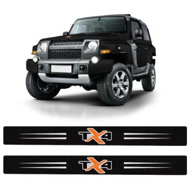 Imagem de Soleira da Porta Troller TX4 2015 Até 2021 Adesivo Protetor - SPORTINO