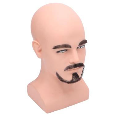 Imagem de Prática de Corte de Barba de Cabeça de Manequim Masculino e Modelo de Exibição para Homens