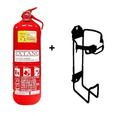Imagem de Extintor Abc 2kg Caminhão Com Suporte Validade 5 Anos