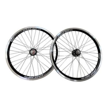 Imagem de Par Rodas Aro 20 Aero Infantil Viper/Vzan Preto 36F Com Catraca. (Montado).