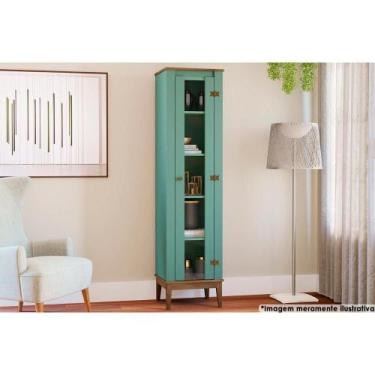 Imagem de Cristaleira Sala Jantar MB 1017 1 Porta Freijo/Oliva - Movelbento