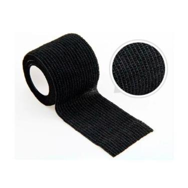 Imagem de Bandagem Elástica Esportiva Estilo Boleiro Adesiva 5x 4,5mts, Preto