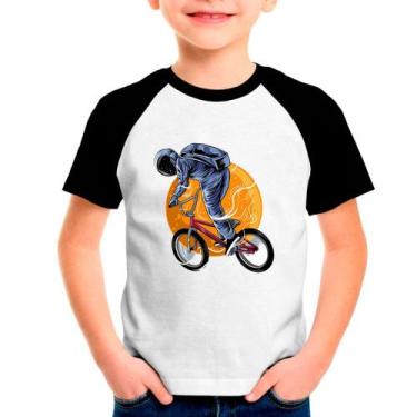Imagem de Camiseta Raglan Infantil Bike Bicicleta Ciclismo 02 - DESIGN CAMISETAS