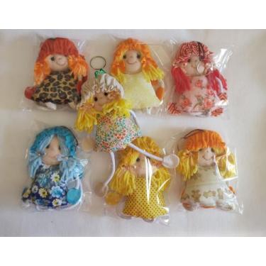 Imagem de Chaveiro bonequinha 5 unidades - Ateliê pontinho de ouro