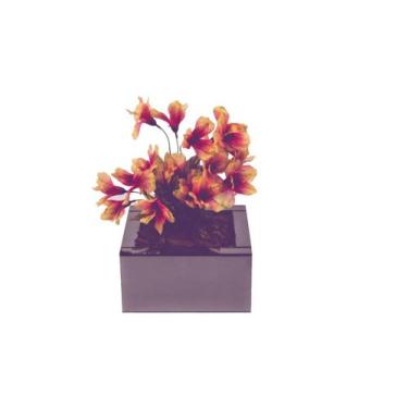 Imagem de Vaso Cachepot Espelho Fumê Decoração Plantas - Inova Decor
