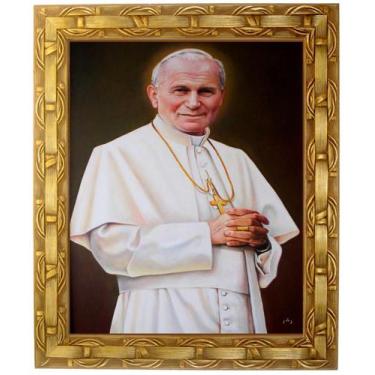 Imagem de Quadro São João Paulo I I, Mod. 06, Tam.30x25cm. Angelus