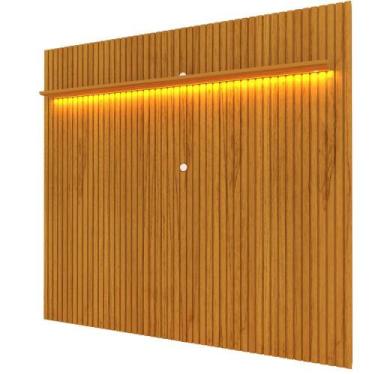 Imagem de Painel Gelius Nobre ripas autênticas largura de 2,30 metros com LED pa