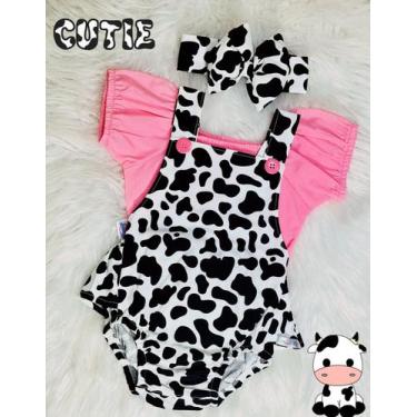 Imagem de Jardineira com blusa bebê menina smash the cake mesversário baby kids 