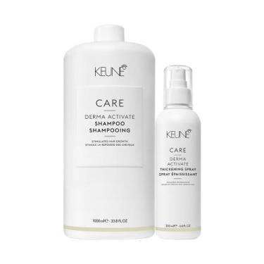 Imagem de Kit Keune Care Derma Activate Shampoo Litro Leave-in (2 produtos) - Ke