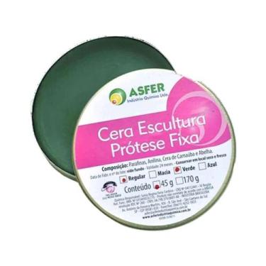 Imagem de Cera Regular para Escultura De Prótese Fixa 45g - Asfer, Verde