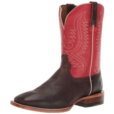 Imagem de ARIAT Bota masculina Circuit Paxton Western, Castanho marrom/vermelho fogo, 8.5