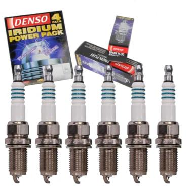 Imagem de 6 velas de ignição DENSO Iridium Power compatíveis com Hyundai Santa Fe 2.7L 3.3L 3.5L V6 2001-2009