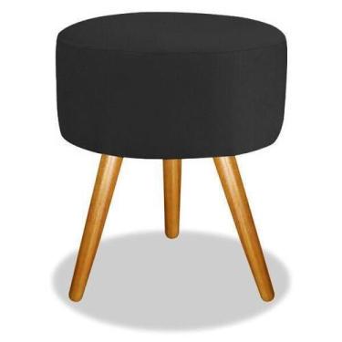 Imagem de Puf, Puff Para Sala Pé Palito Preto 50 Cm Altura - Decore.Com