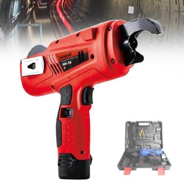 Imagem de 星姿 Conjunto de amarração de vergalhão 0,8S recarregável, máquina de amarrar vergalhão portátil com comprimento de fio ajustável, 10 engrenagens, faixa de amarração: 8-34 mm, 2 baterias, 1,06/1,36 kg,