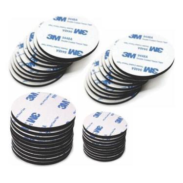 Imagem de 10 Fixadores Dupla Face Forte 3m 1,5mm - Redondos 50mm