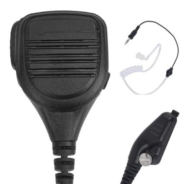 Imagem de Pdflie Walkie Talkie Ombro Lapela Microfone Bloqueio 8 Pinos Rádio Ham Speaker Microfone Mãos Livres para Kenwood Nexedge 3300 3320 5300 nx200 nx210 nx300 nx5200 nx-3300 nx-5200-k2