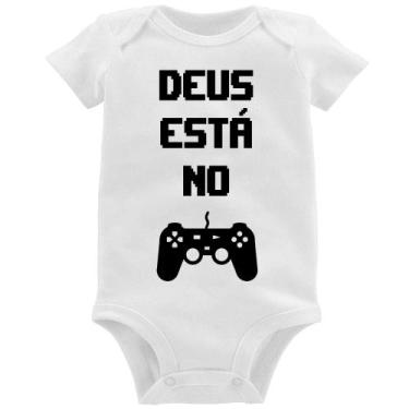 Imagem de Body Bebê Deus está no controle - Foca na Moda, Branco, G