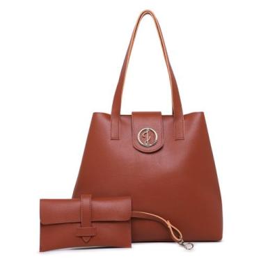 Imagem de Bolsa GABI Feminina Caramelo Marca Josy Anny Tira Colo De Ombro + Cart