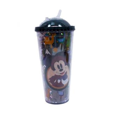 Imagem de Copo Preto Mickey Cubos Gelo Artificial 600ml Disney - Taimes
