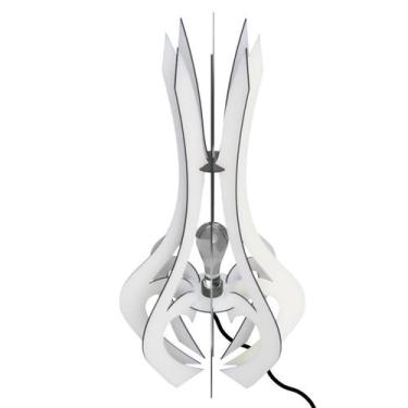 Imagem de Luminária de Chão MDF HOLAMBRA - CORALISA, BRANCO, 85x45cm