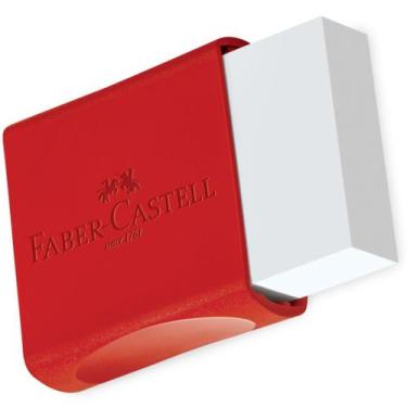 Imagem de Borracha Escolar FABER CASTELL Branca Grande Com Cinta - Faber-Castell
