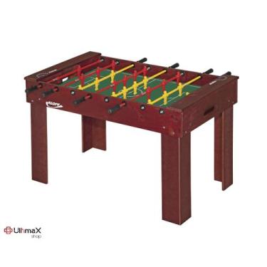 Imagem de Pebolim Mesa Totó Oficial Varão Embutido 2 Bolas Klopf 1071 1,38x1,20x